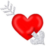 Gif animé coeur rouge